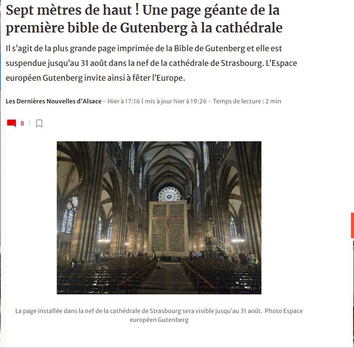 Article presse DNA Gutenberg