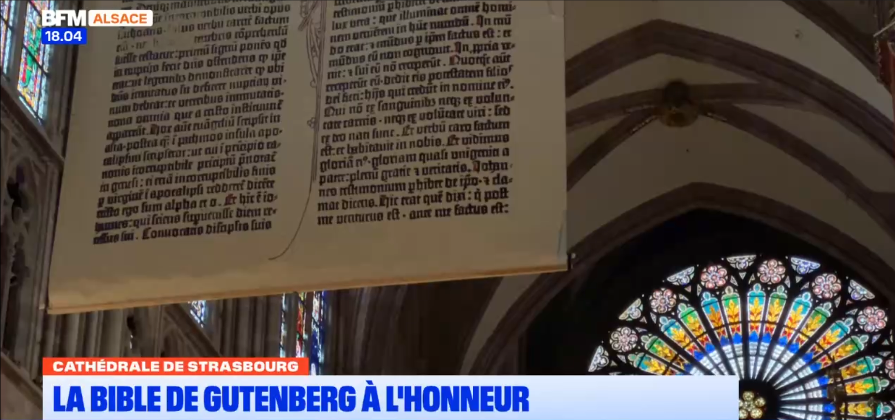 Page Bible gutenberg bfm alsace